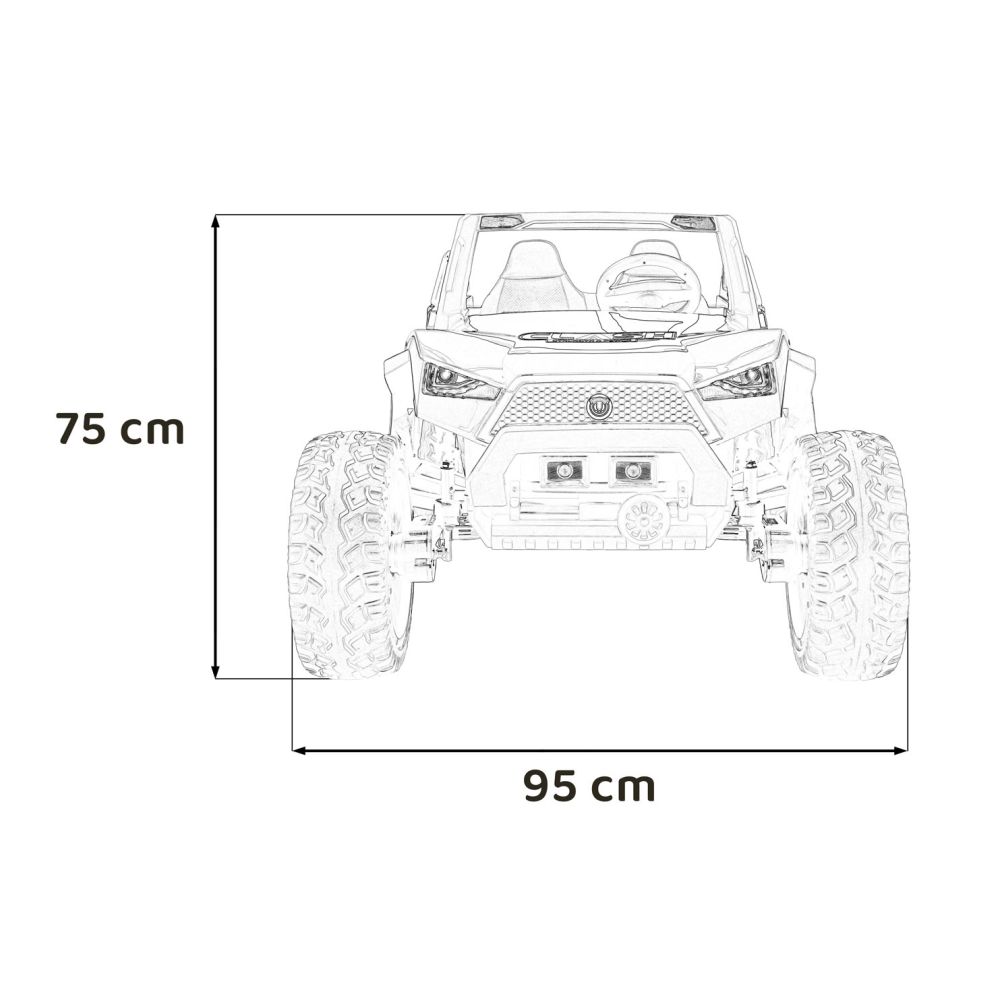 Pojazd Buggy Clash STRONG 4x4 Czerwony