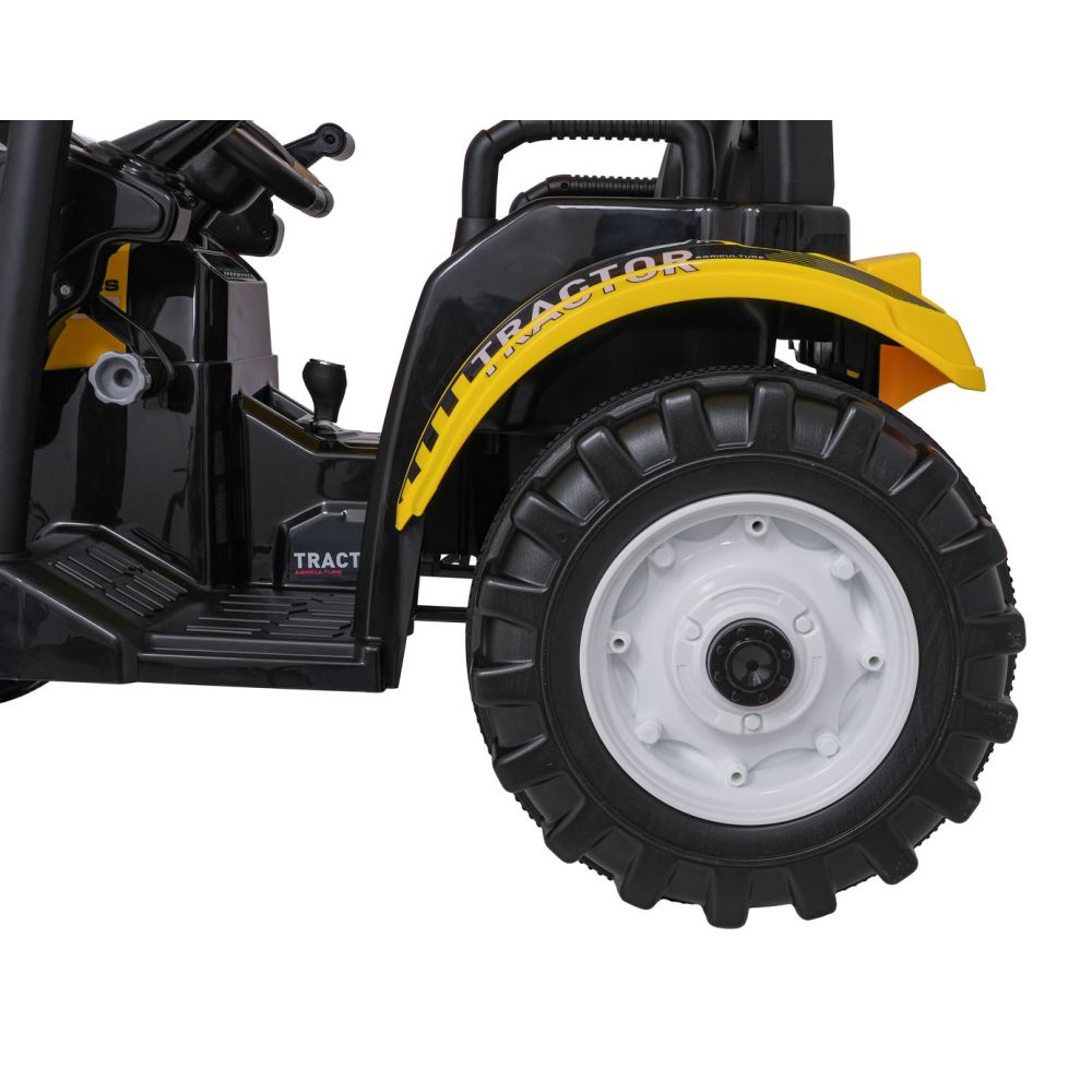 Pojazd MEGA Traktor D68 Z Przyczepką Żółty