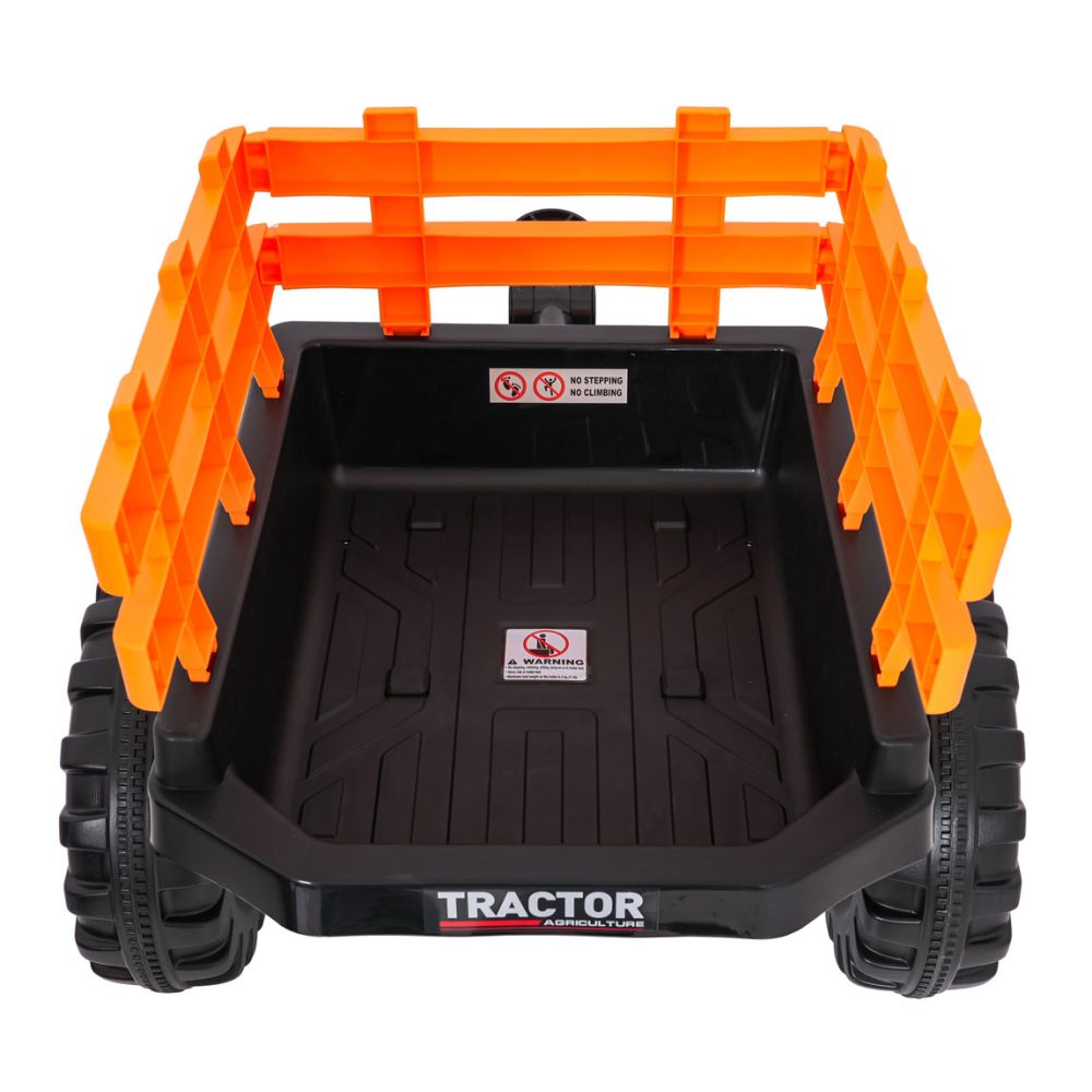 Pojazd MEGA Traktor D68 Z Przyczepką Żółty