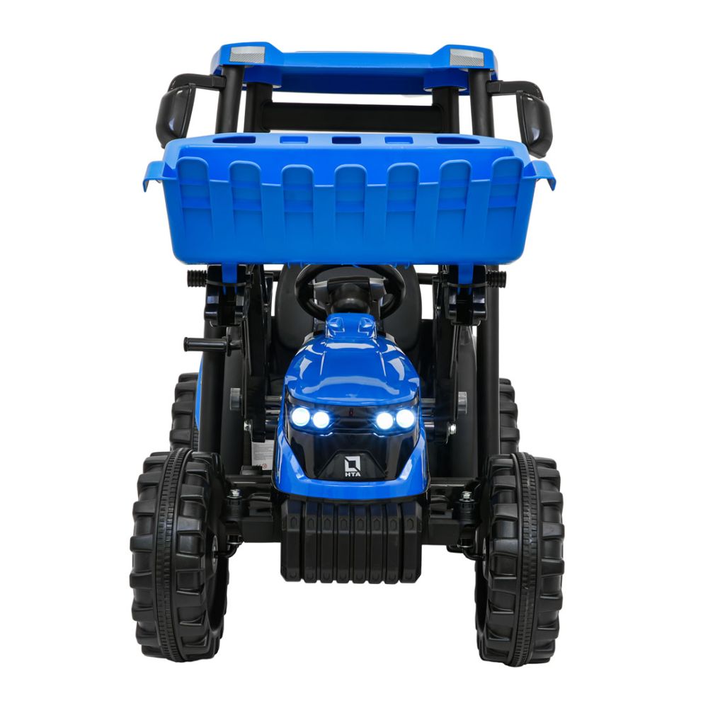 Pojazd MEGA Traktor D68 Z Przyczepką Niebieski