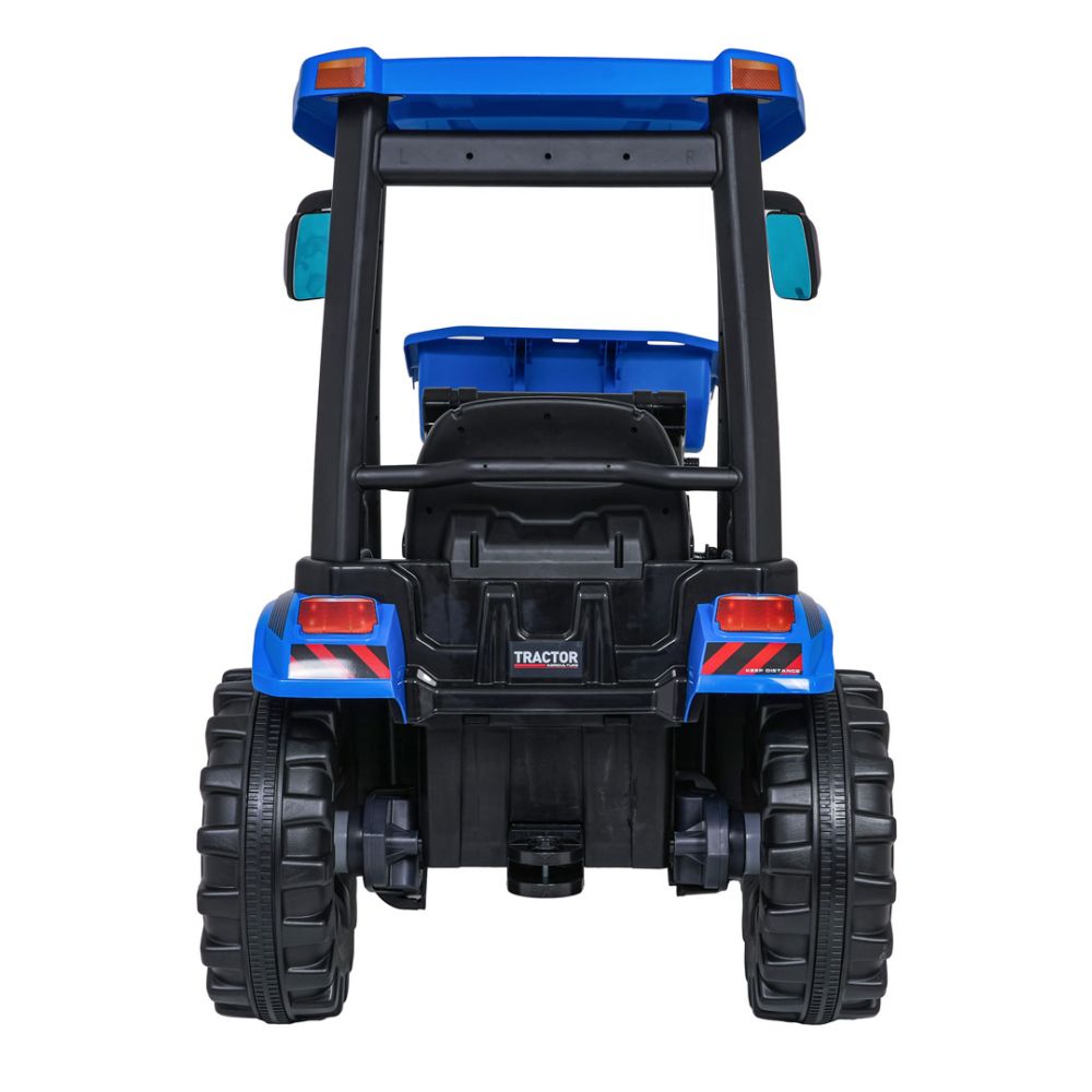 Pojazd MEGA Traktor D68 Z Przyczepką Niebieski