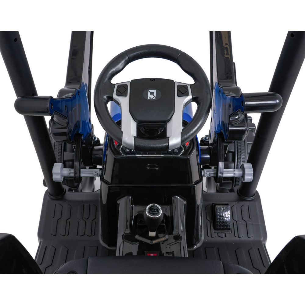 Pojazd MEGA Traktor D68 Z Przyczepką Niebieski