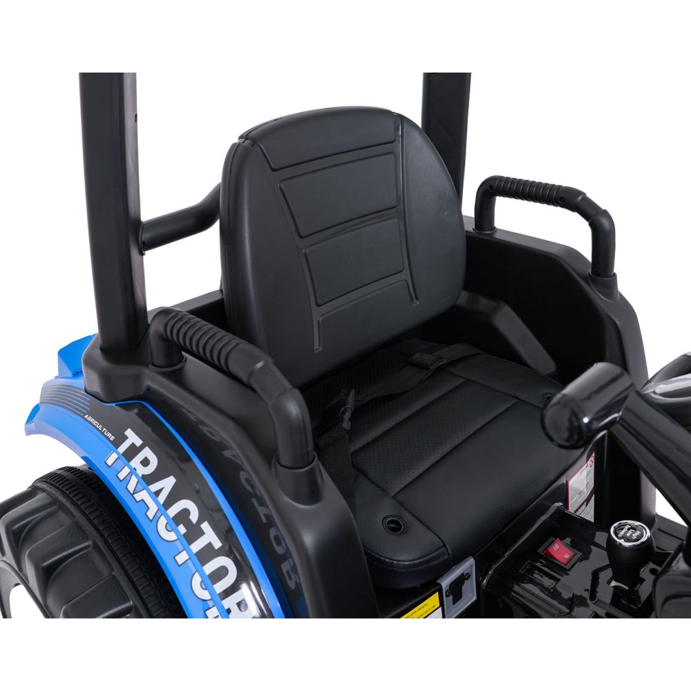 Pojazd MEGA Traktor D68 Z Przyczepką Niebieski