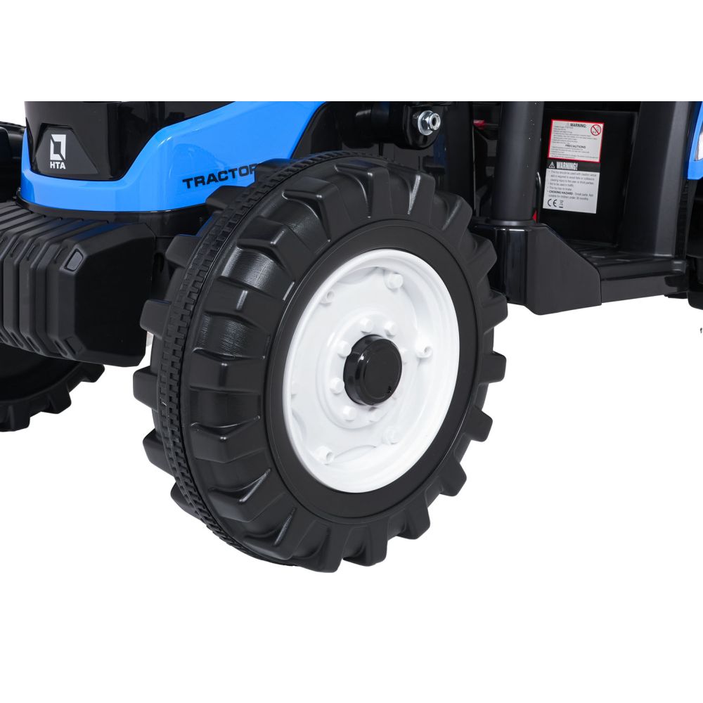 Pojazd MEGA Traktor D68 Z Przyczepką Niebieski