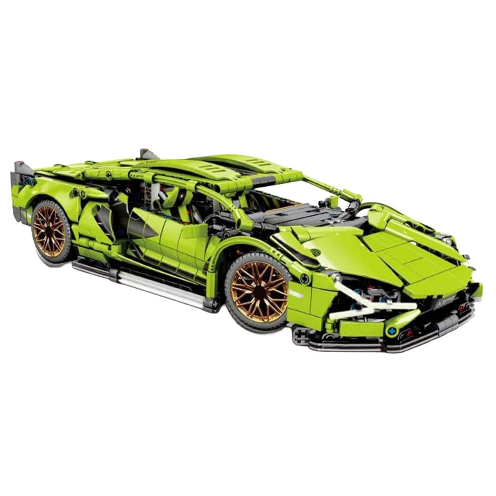 Zestaw Klocków Auto Sportowe Zielone 470el.