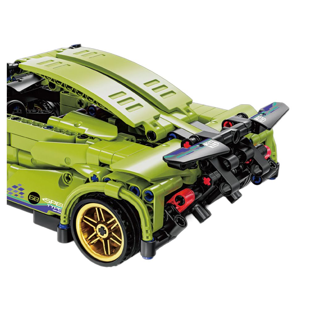 Zestaw Klocków Auto Sportowe Zielone 470el.