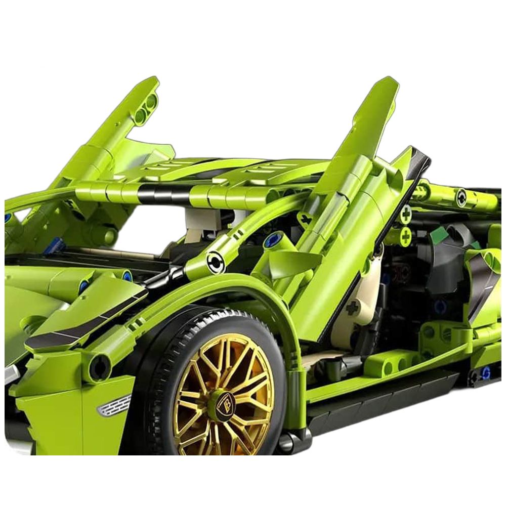 Zestaw Klocków Auto Sportowe Zielone 470el.