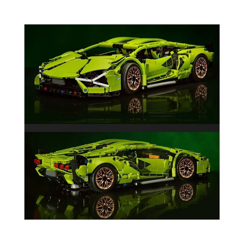 Zestaw Klocków Auto Sportowe Zielone 470el.