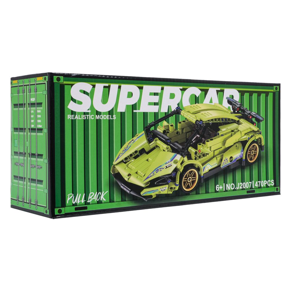 Zestaw Klocków Auto Sportowe Zielone 470el.