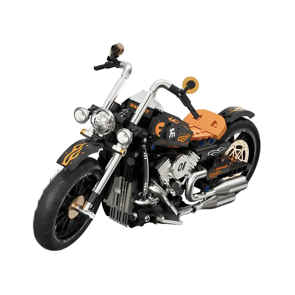 Zestaw Klocków Motocykl Czarny 455el.