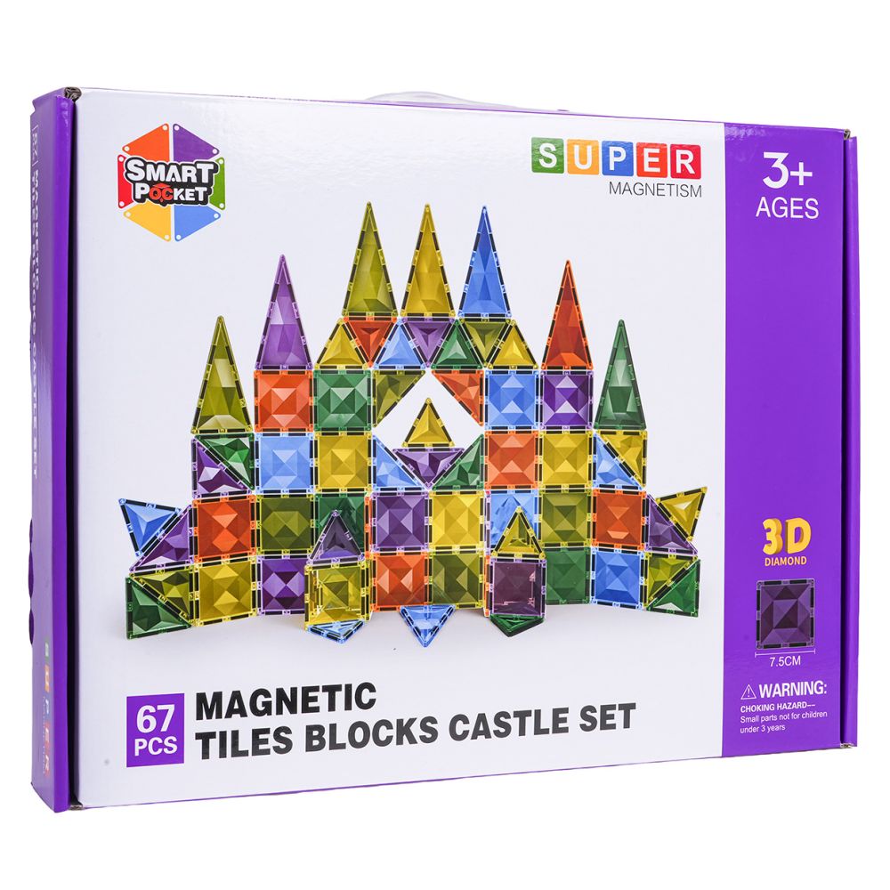 Zestaw Klocków Magnetycznych 3D 67el.