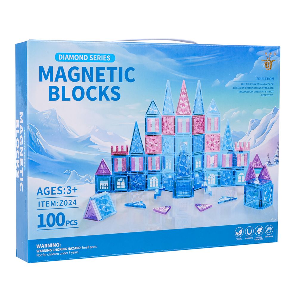 Zestaw Klocków Magnetycznych ICE SNOW 100el.