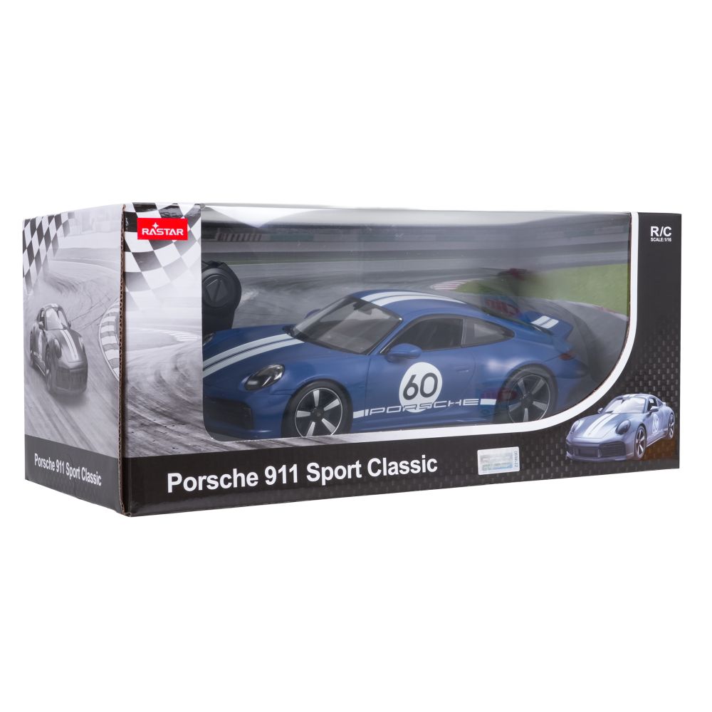 Autko R/C 1:16 Porsche 911 Sport Classic Niebieski RASTAR