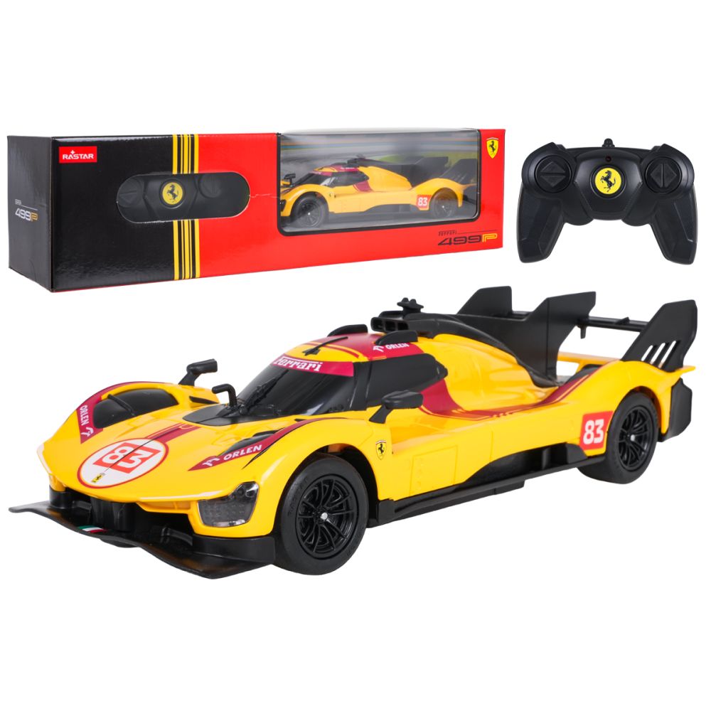 Autko R/C 1:24 Ferrari 499P-N83 Żółte RASTAR