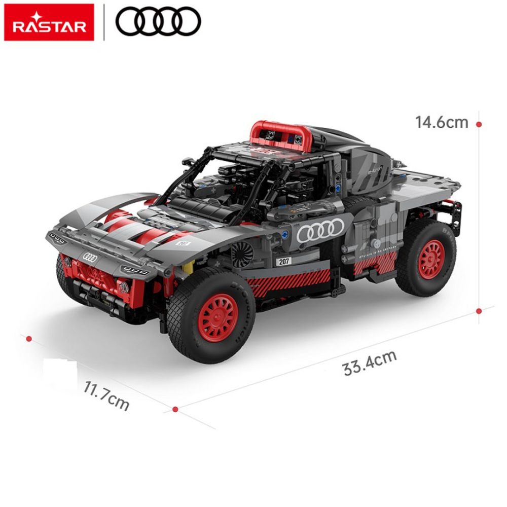 Autko Klocki 1:14 Audi RS Q e-tron Szary RASTAR