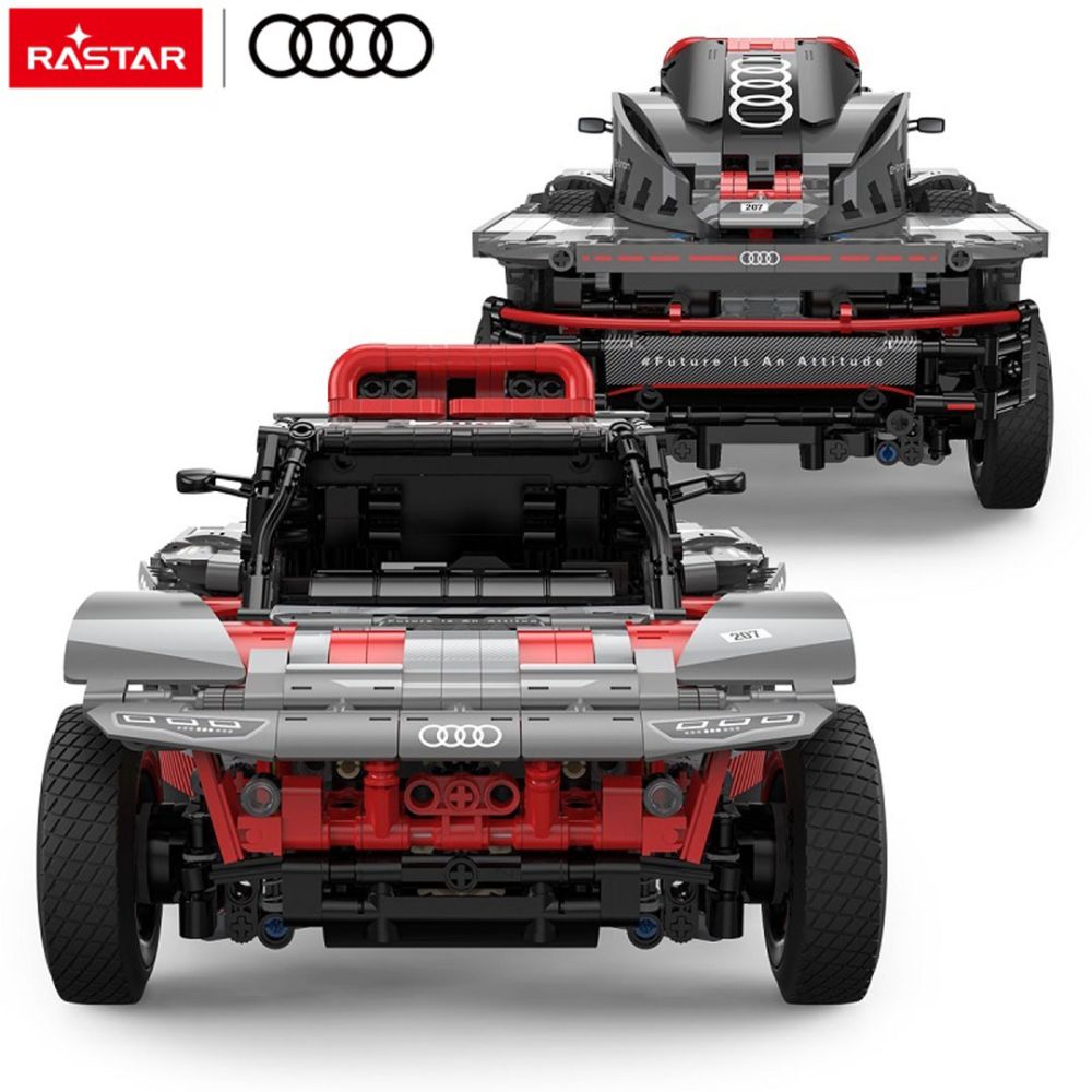 Autko Klocki 1:14 Audi RS Q e-tron Szary RASTAR