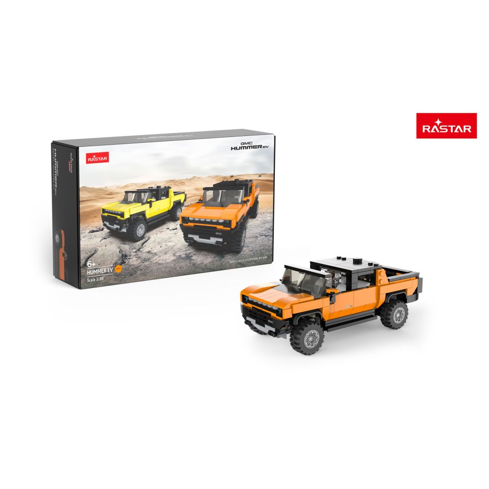 Autko Klocki 1:30 Hummer EV Pomarańczowy RASTAR