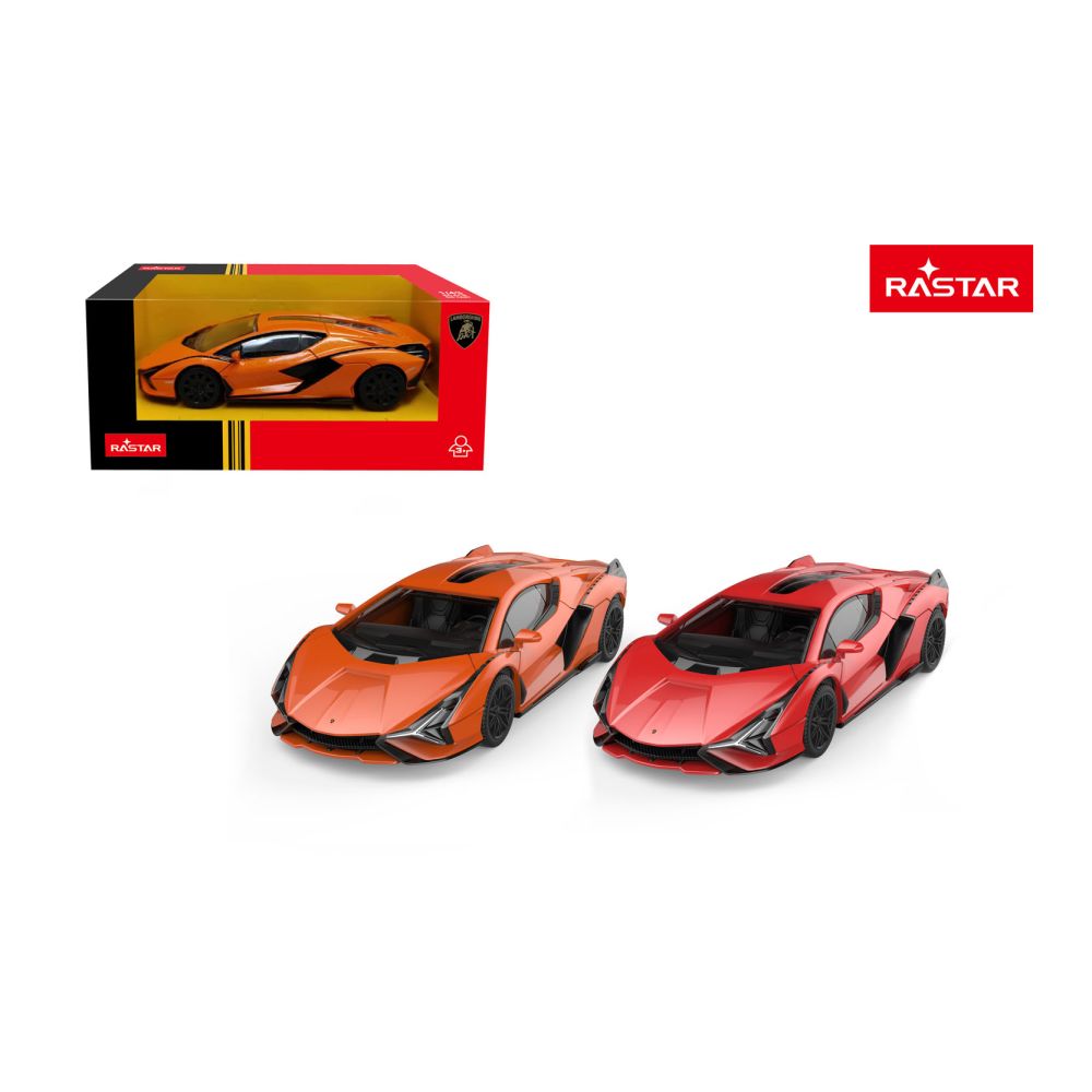 Autko Metalowe 1:43 Lamborghini Sian Czerwone RASTAR