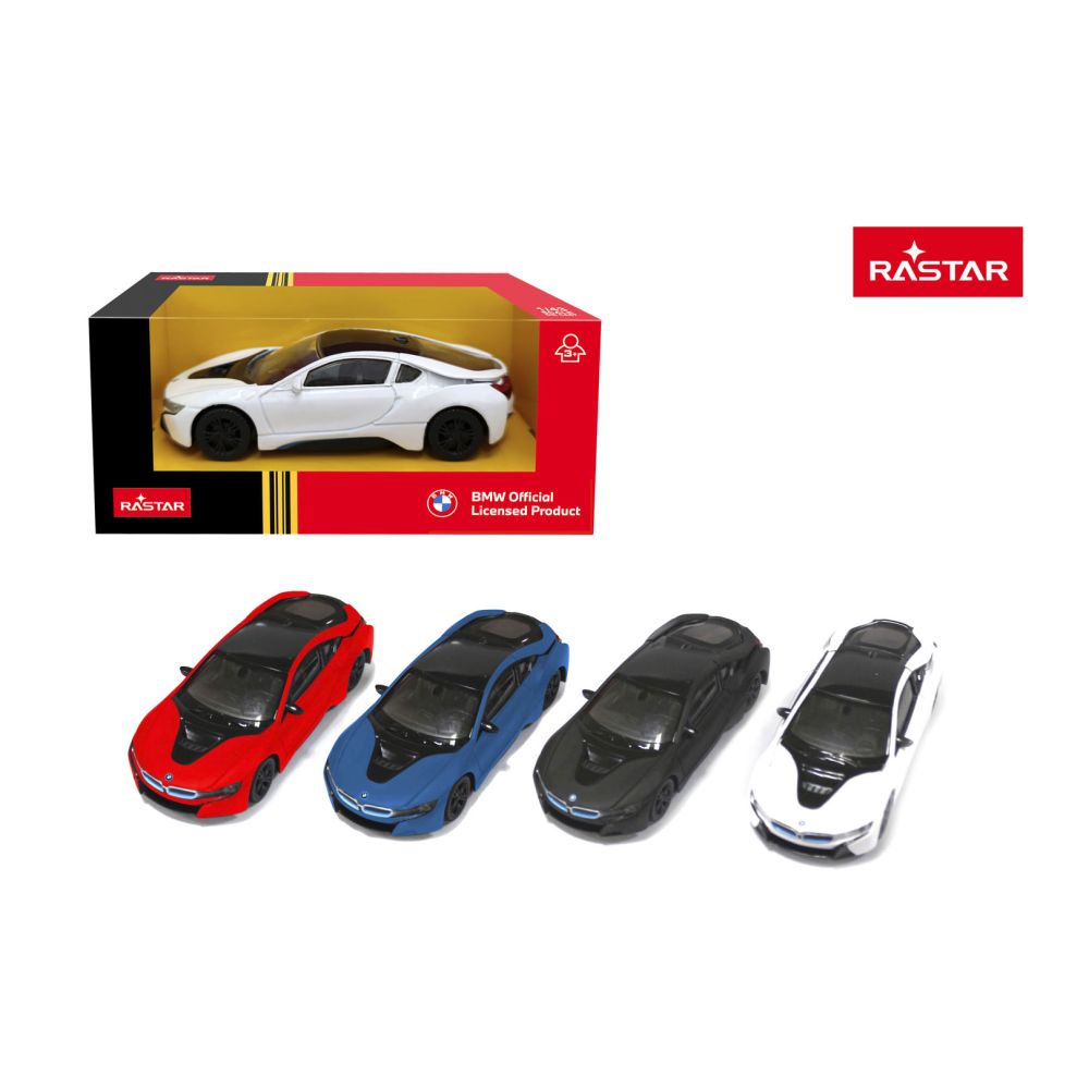 Autko Metalowe 1:43 BMW i8 Czarne RASTAR