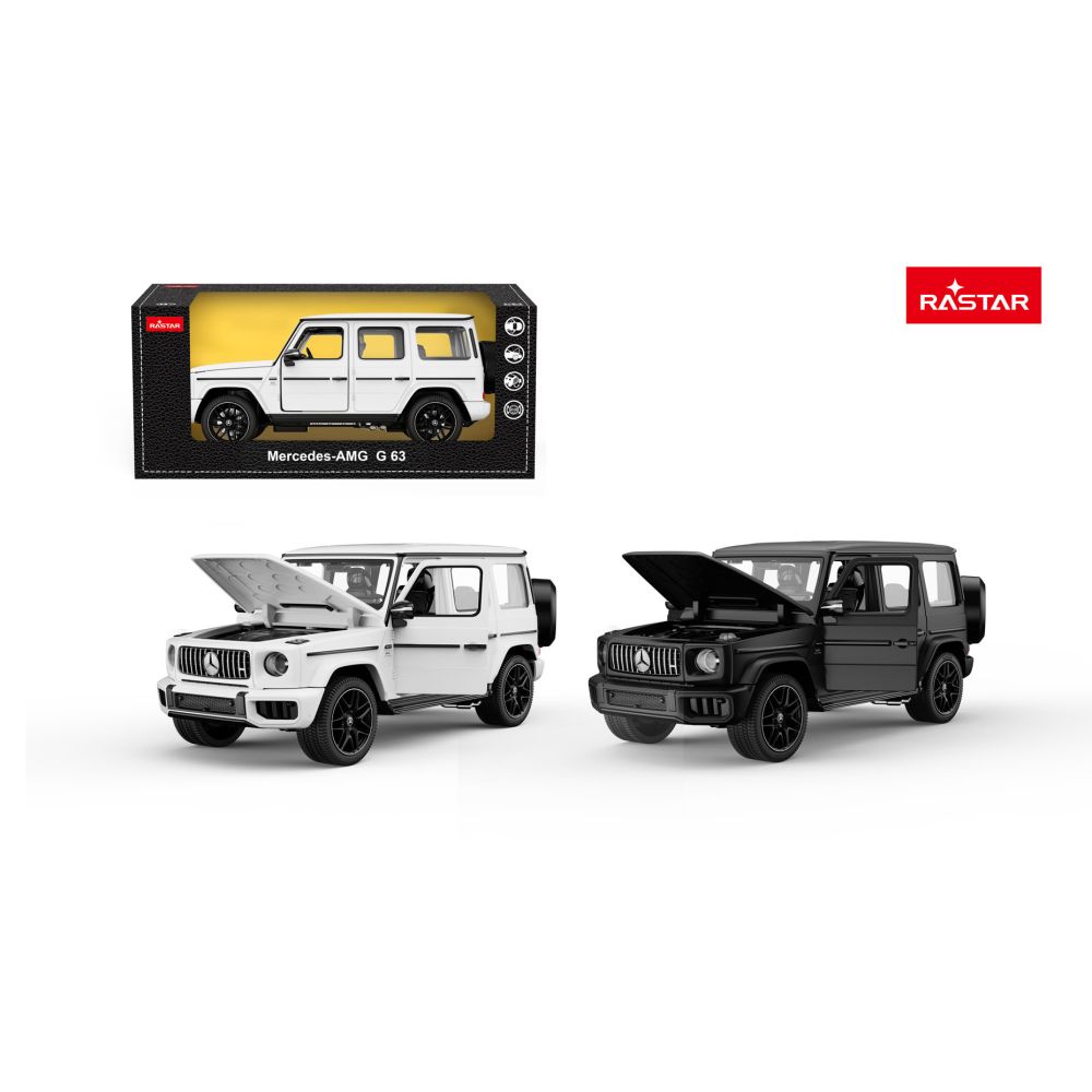 Autko Metalowe 1:24 Mercedes AMG G63 Biały RASTAR