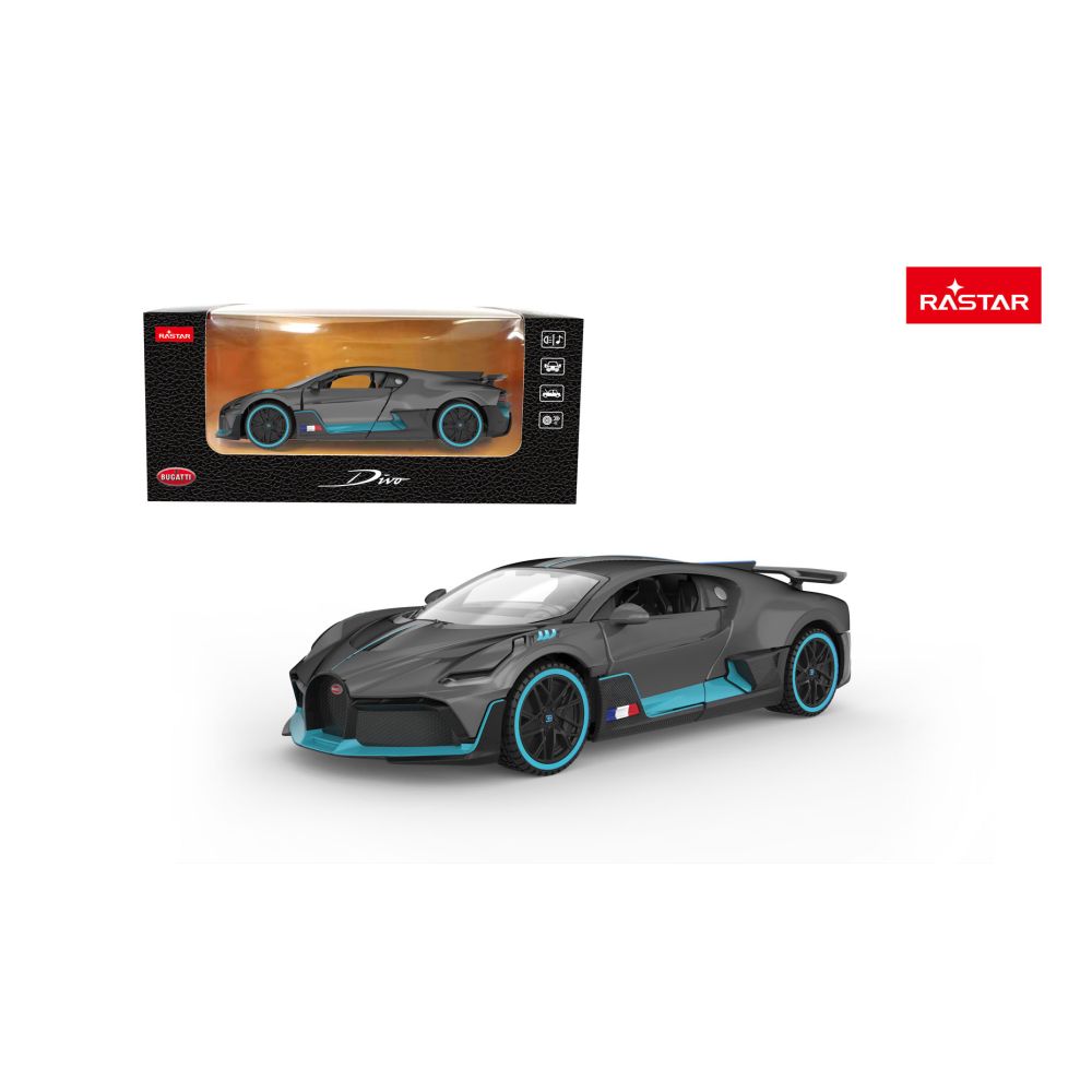 Autko Metalowe 1:32 Bugatti Divo Szary RASTAR