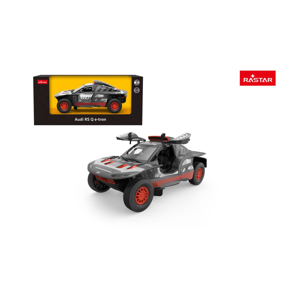 Autko Metalowe 1:24 AUDI RS Q e-tron Szary RASTAR
