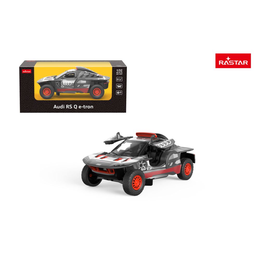 Autko Metalowe 1:32 AUDI RS Q e-tron Szary RASTAR