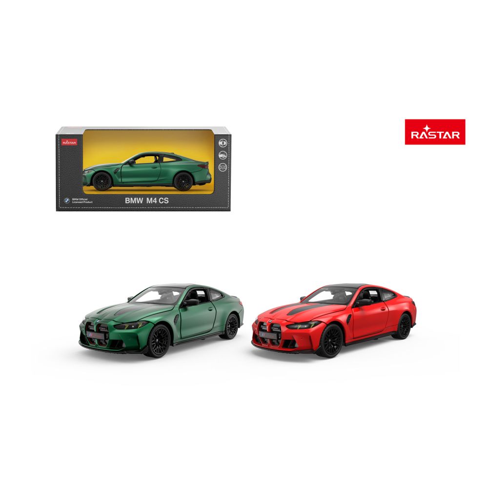 Autko Metalowe 1:24 BMW M4 CS Czerwony RASTAR
