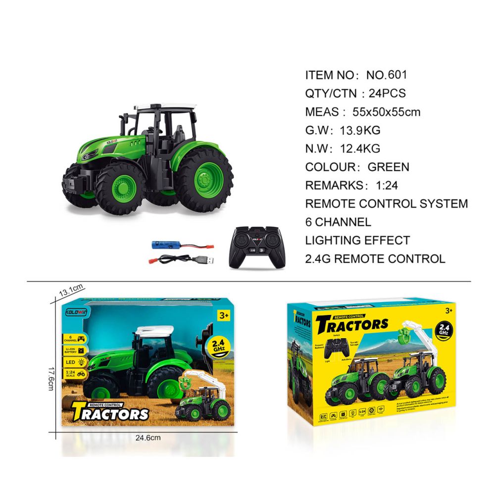 Traktor Zielony 1:24 z Pilotem