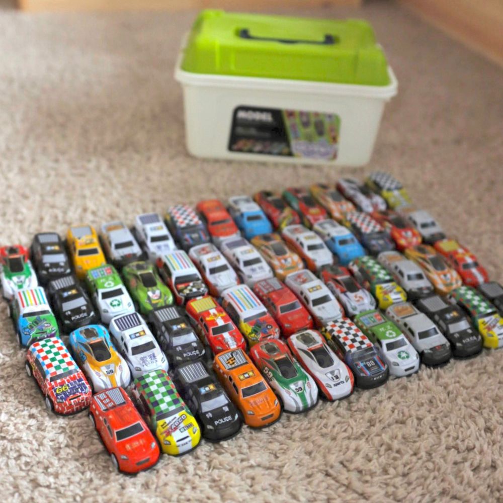 WOOPIE Race Car Set Cars in a Box 50 pcs 