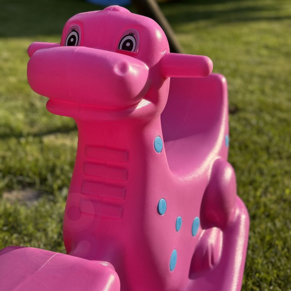 WOOPIE Dino Multi-Person Rocker Balance Swing Pink 