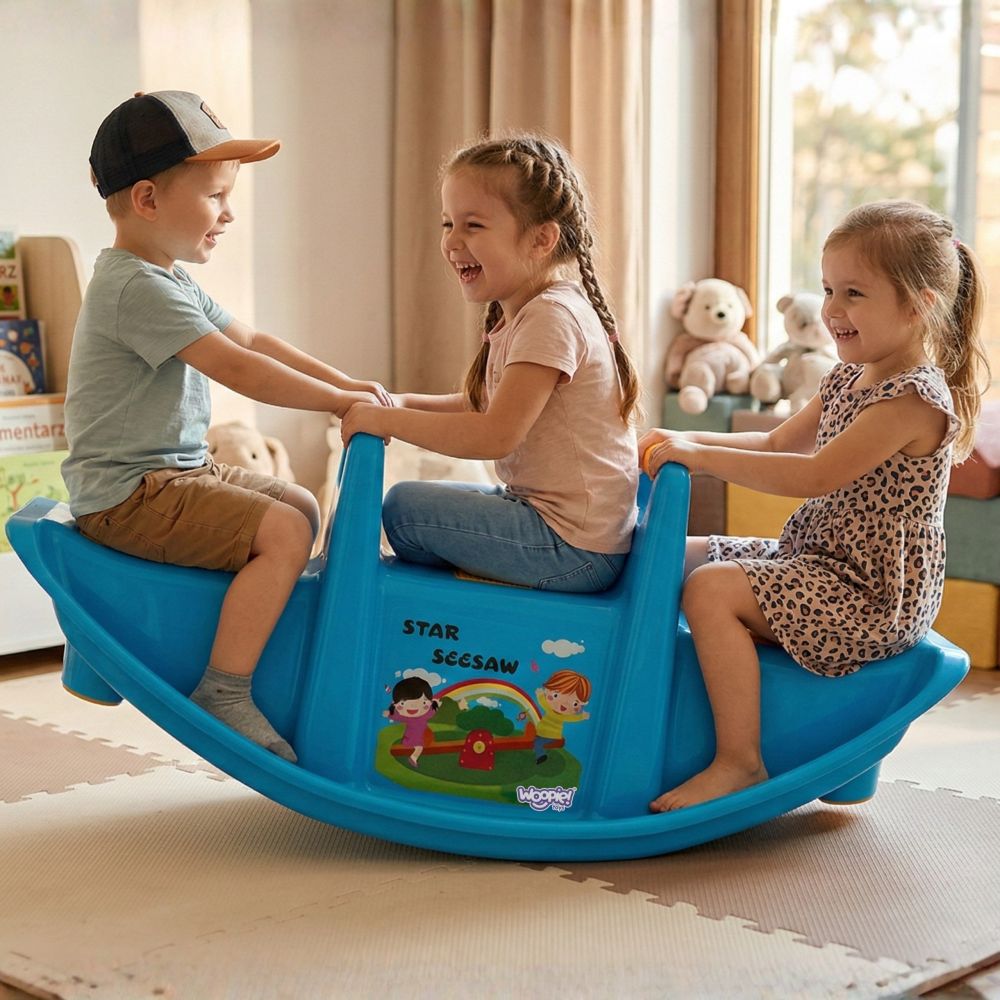 Daugiavietės sūpynės WOOPIE STAR Balance Swing, mėlyna sp.