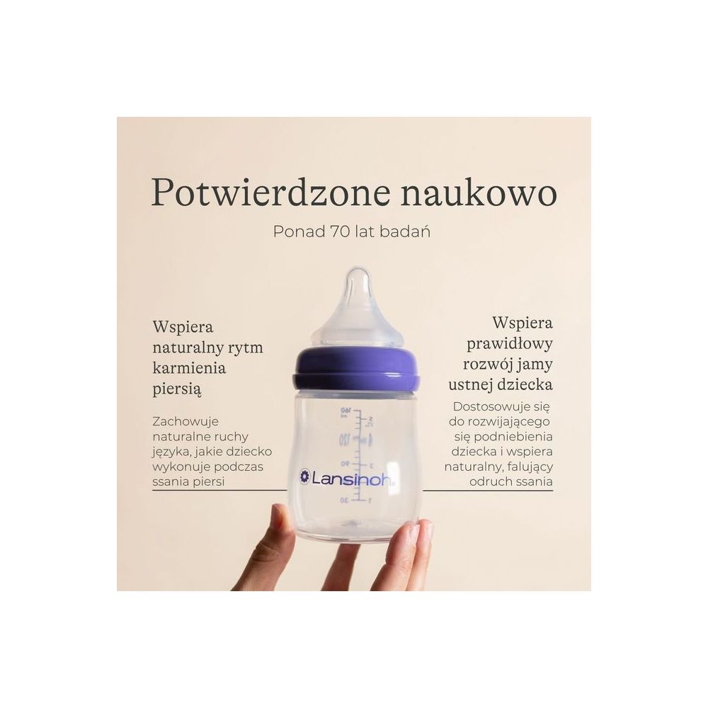 3988 BUTELKA 160ML + SMOCZEK LANSINOH