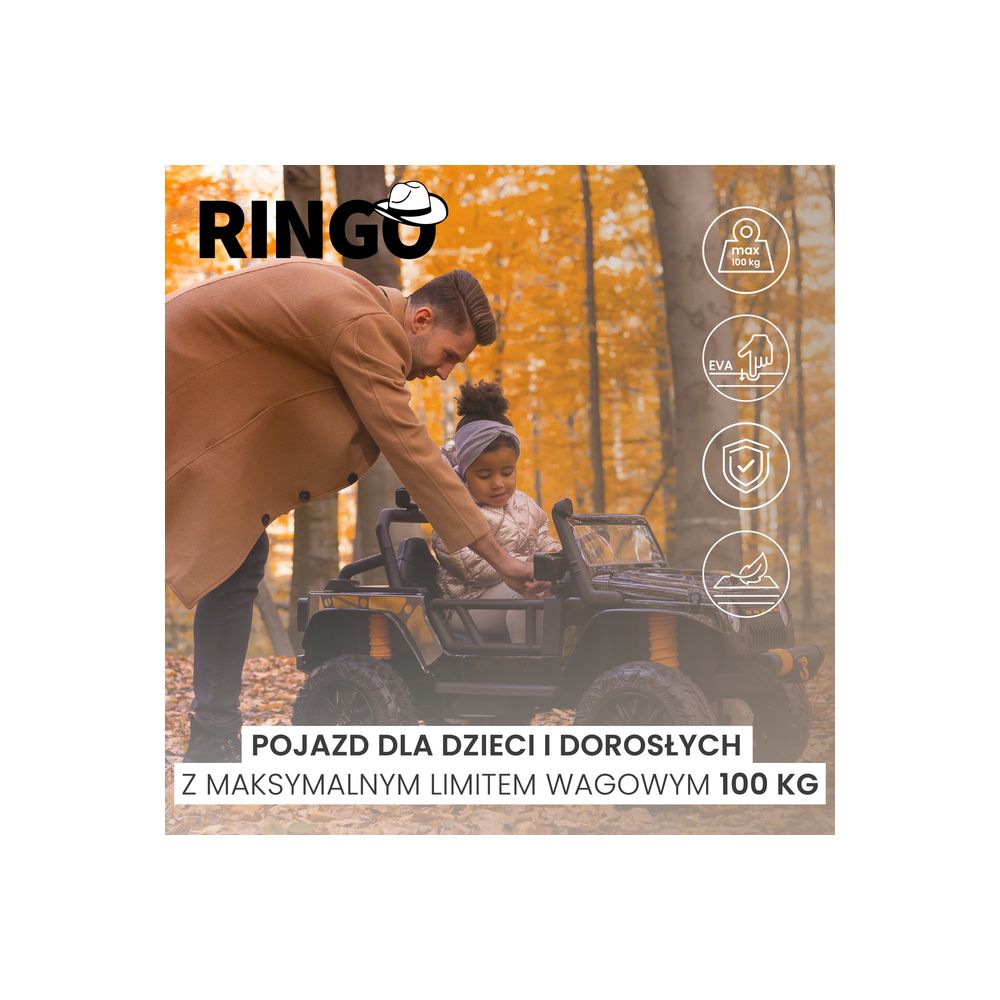 TERENOWY POJAZD AKUMULATOROWY RINGO WINE RED