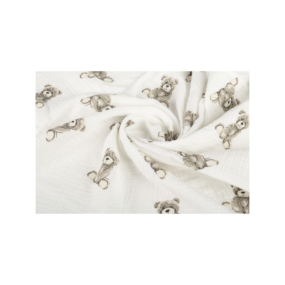 PIELUCHA MUŚLIN KRESZOWANY 60X75 2-PACK TEDDY BEIGE