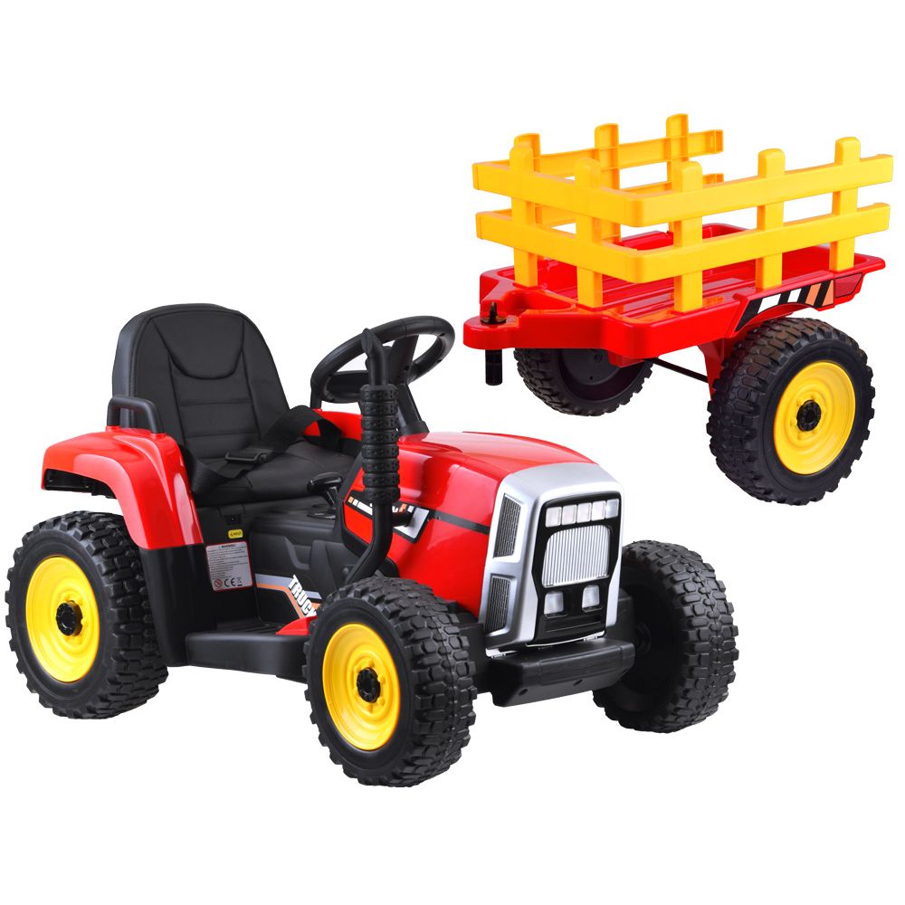 Traktor z przyczepą na akumulator + pilot PA0242