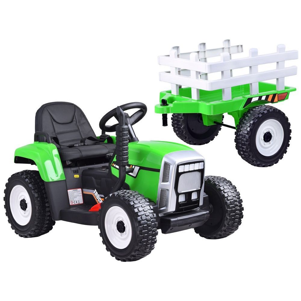 Traktor z przyczepą na akumulator + pilot PA0242