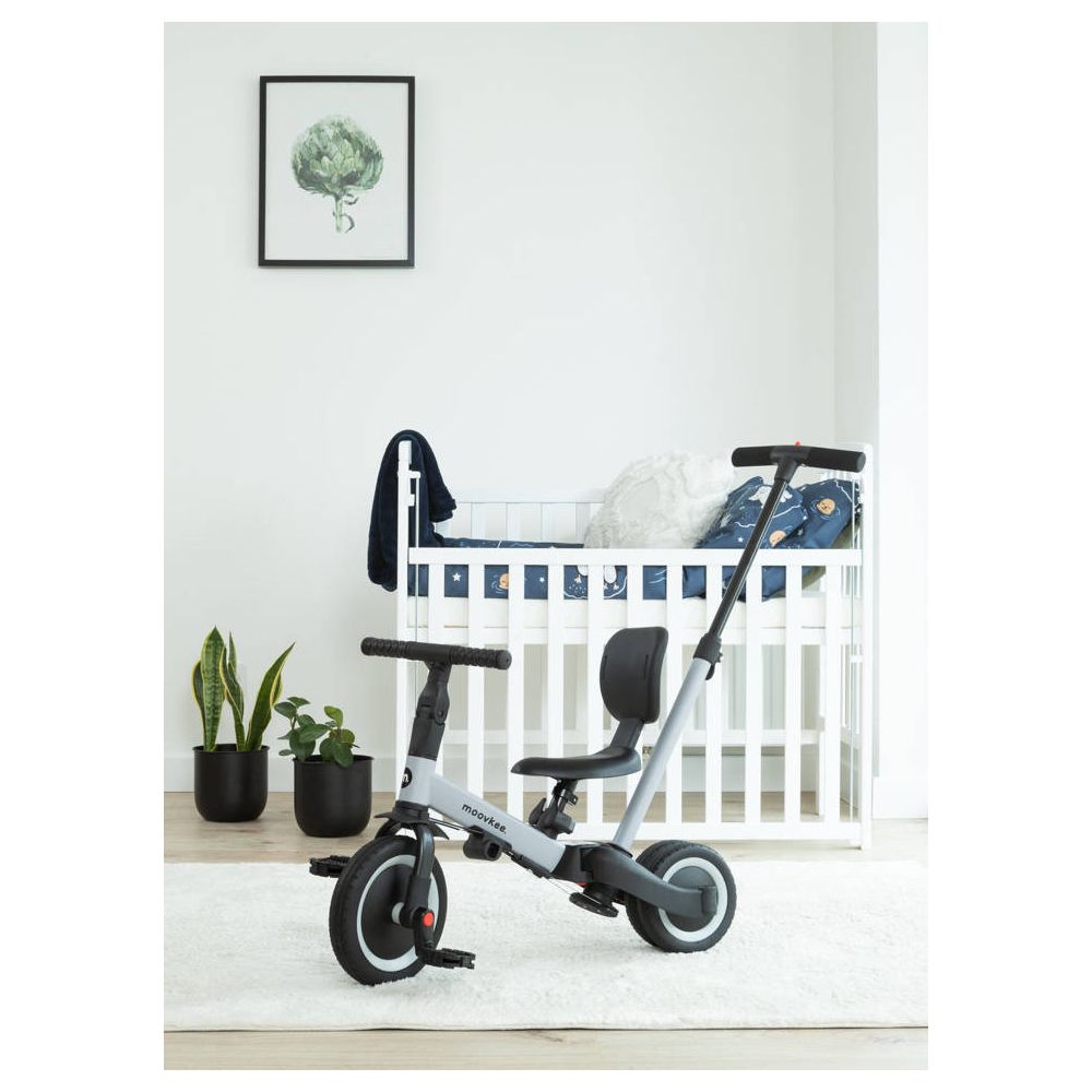 Triratukas - Balansinis dviratis - 6in1 - MIKE - COOL GREY - MOOVKEE