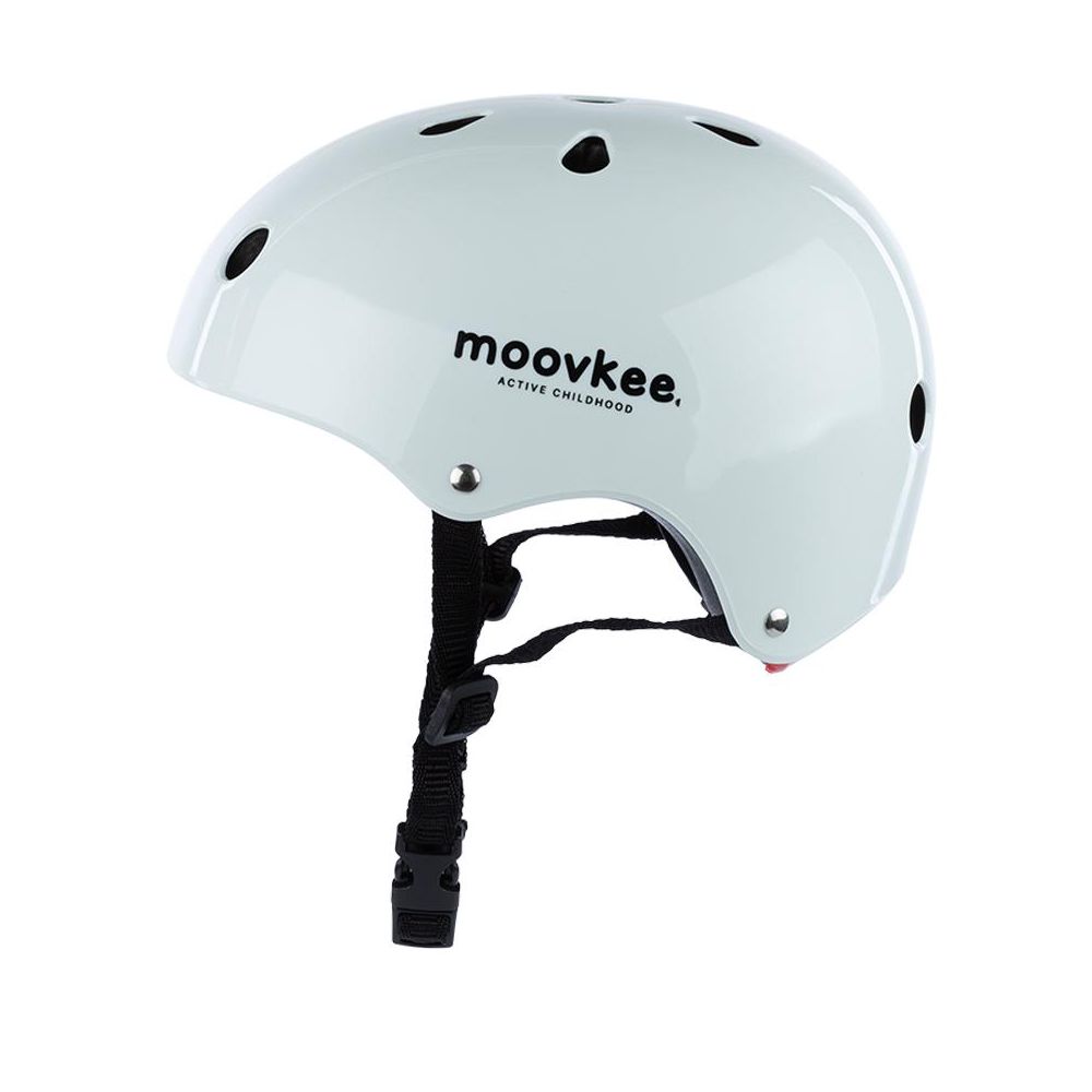 Dviračio šalmas - YF-1 - MOOVKEE - GLOSSY - WHITE - 48-55 dydis