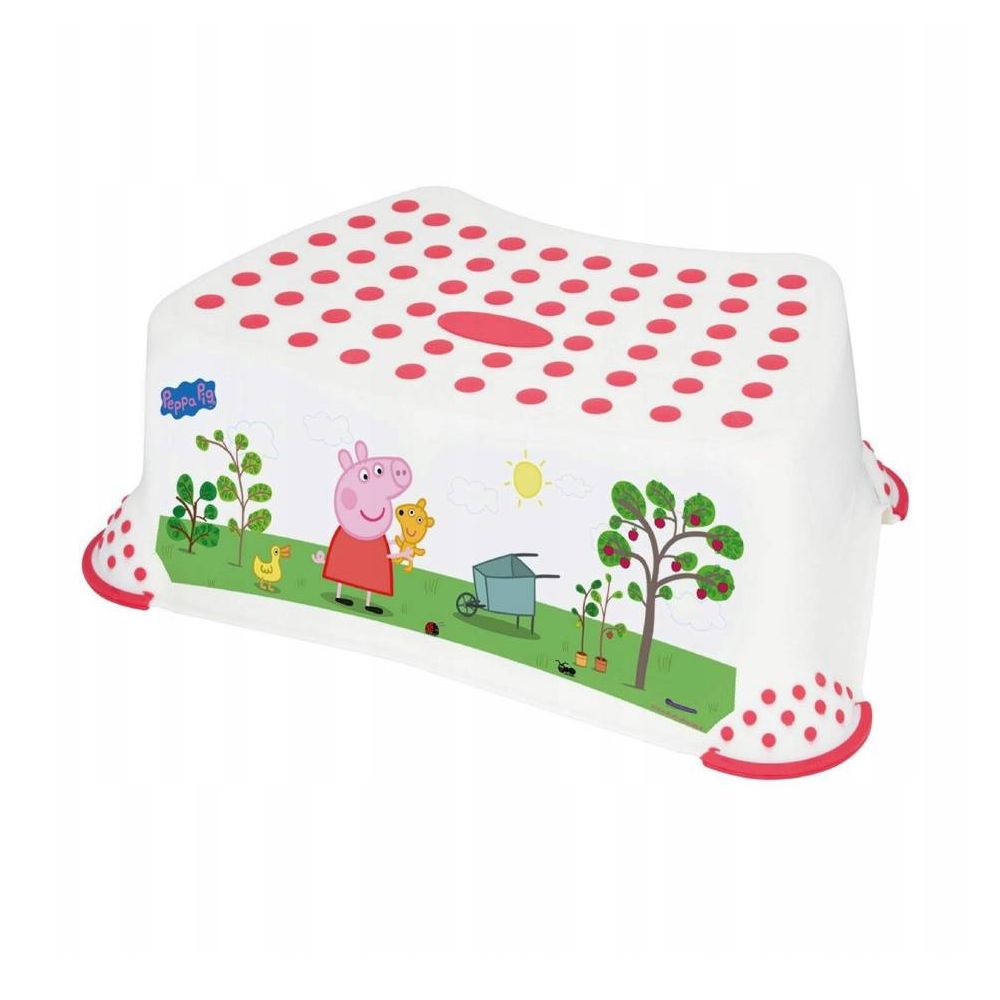 Vaikiškas neslystantis laiptelis Peppa PIG 39443 balta/rožinė