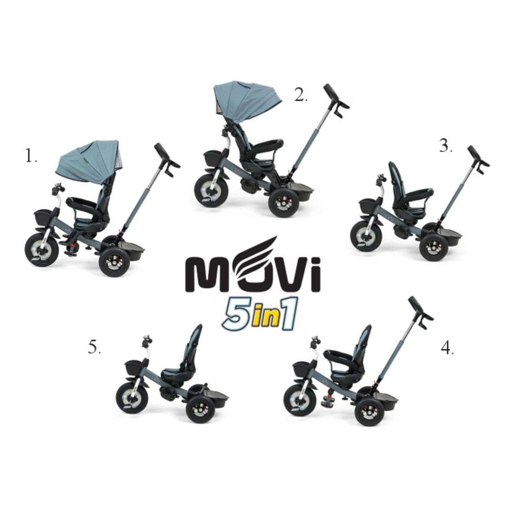 Triratis Milly Mally Movi, pilkas