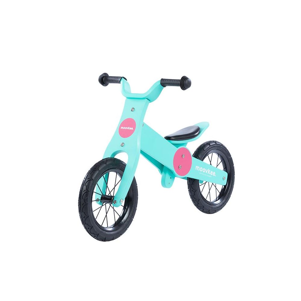 Balansinis dviratis - medinis - 0C074 - JACK - SWEET PINK & BABY BLUE - MOOVKEE