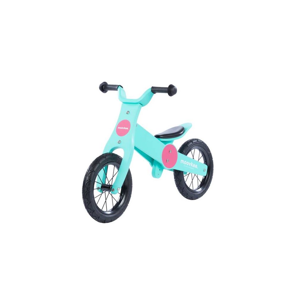 Balansinis dviratis - medinis - 0C074 - JACK - SWEET PINK & BABY BLUE - MOOVKEE