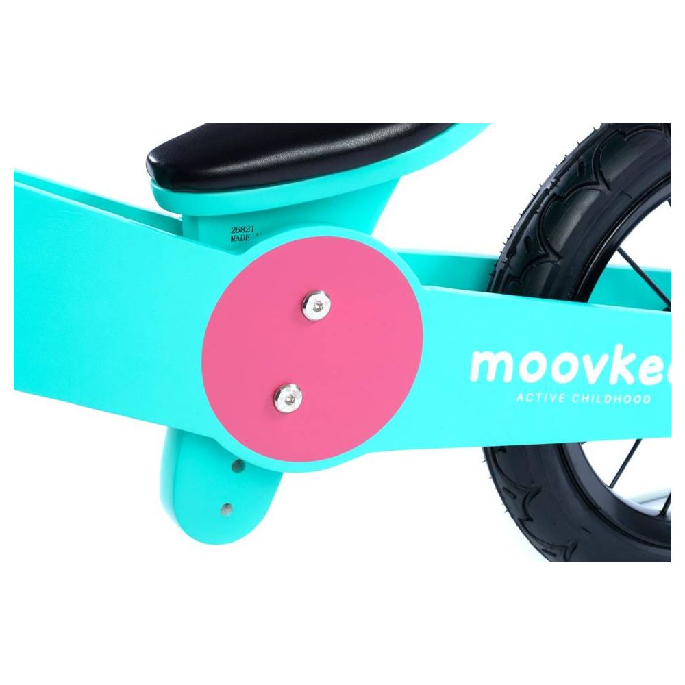 Balansinis dviratis - medinis - 0C074 - JACK - SWEET PINK & BABY BLUE - MOOVKEE
