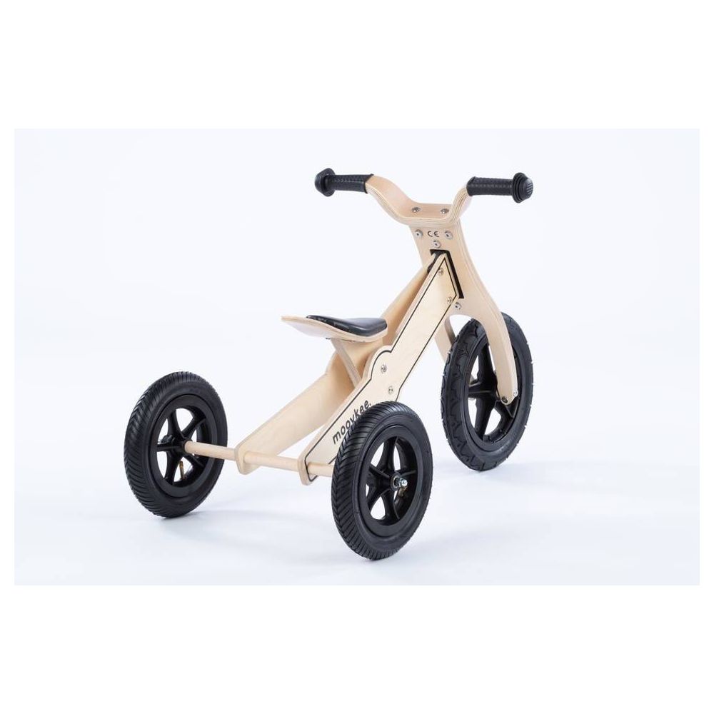 Triratis - dviratis - medinis - 2in1 - 0C075 - JANE - NATURAL WOOD - MOOVKEE