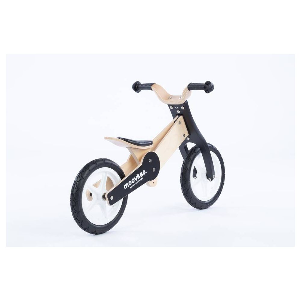 Triratis - dviratis - medinis - 2in1 - 0C075 - JANE - NATURAL WOOD & NICE BLACK - MOOVKEE