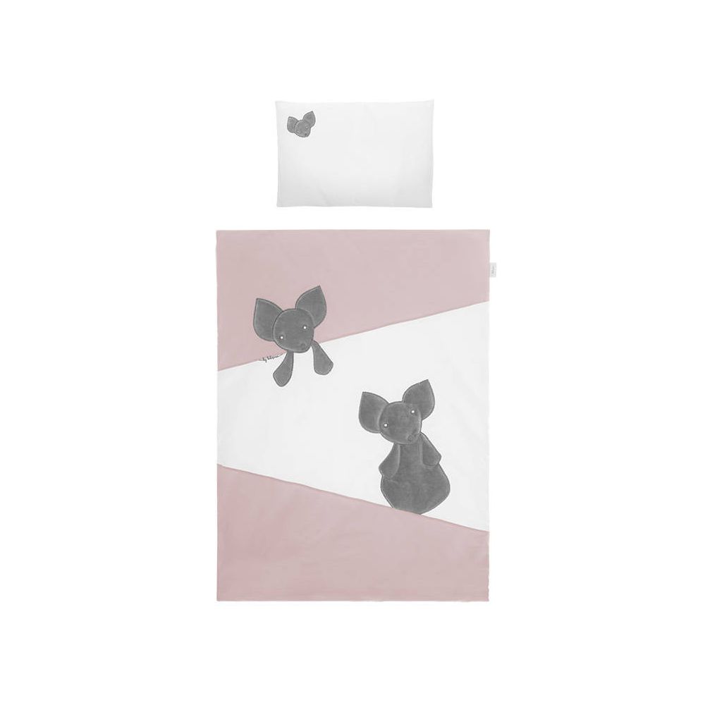 Cover set - 2 pcs - 135x100, 40x60 - MYSZKI - P02-0102- PINK