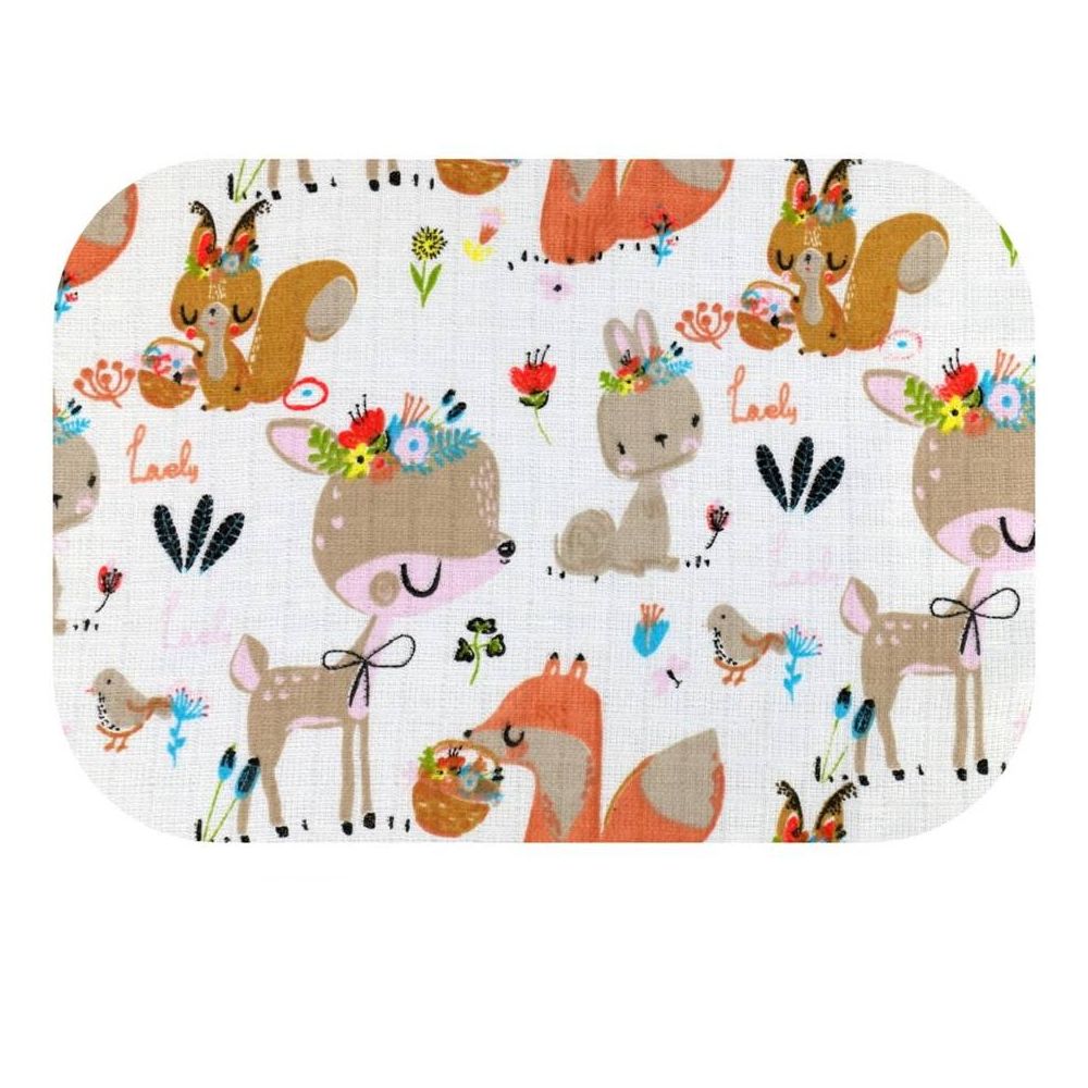 Sauskelnės - 25165 - TETRA PRINT - EGA - BABY ANIMALS - dydis 70x80 cm