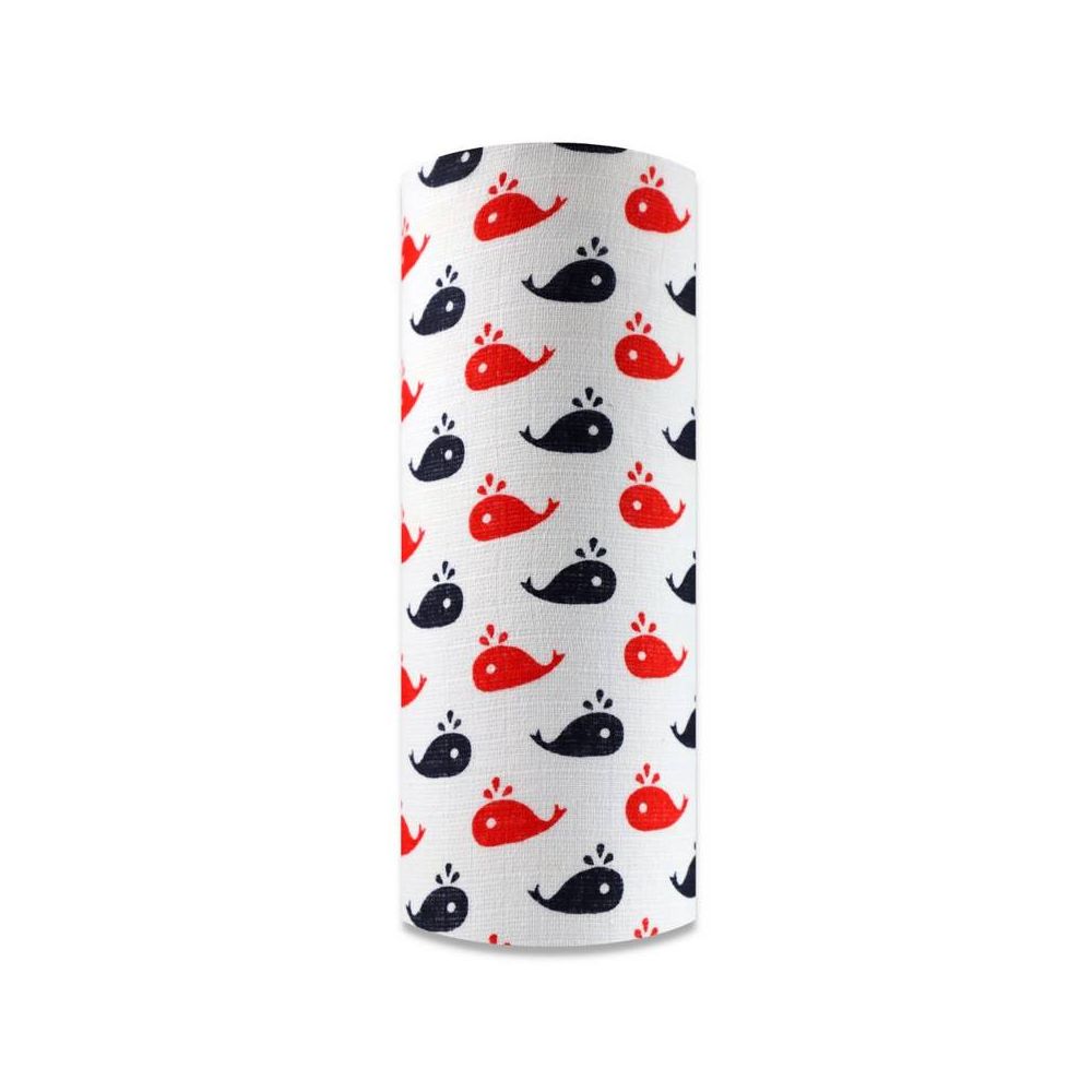 Sauskelnės - 19652 - TETRA PRINT - EGA - MERRY - NAVY BLUE/RED - dydis 60x80 cm