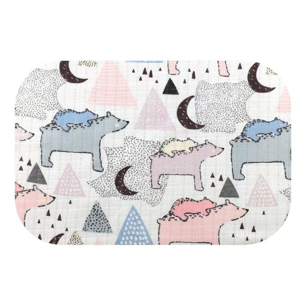 Sauskelnės - 25134 - TETRA PRINT - EGA - POLAR RUN - PINK - dydis 70x80 cm